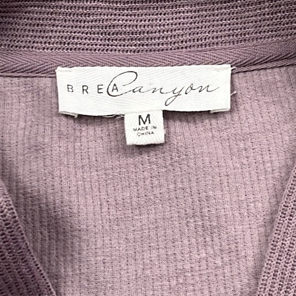 NEW Brea Canyon M Purple Asymmetrical Jordyn Wrap Cardigan Sweater - Picture 2 of 9